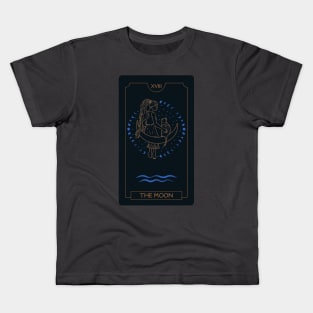 Cat Tarot Card Design - The Moon Kids T-Shirt